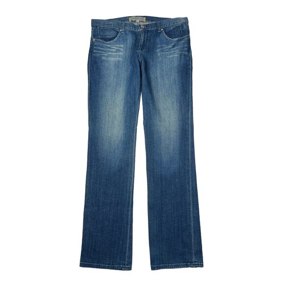 Paper Denim & Cloth Natalie Low Rise Peg Leg Jeans Medium Wash Womens 32 - Picture 1 of 8